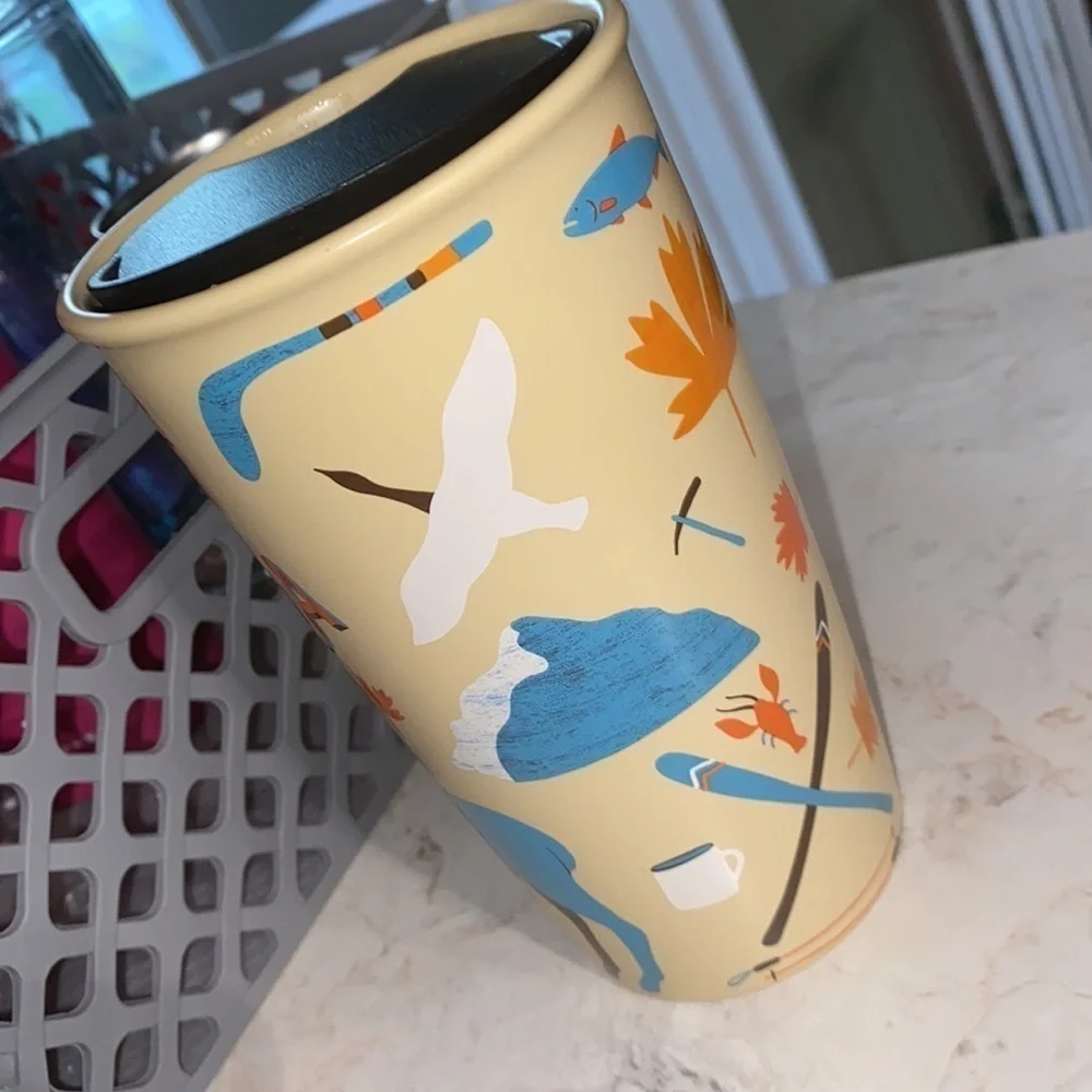 Starbucks Canada Wildlife 12oz Double Wall Insulated Tall Travel Tumbler & Lid - Picture 7 of 9